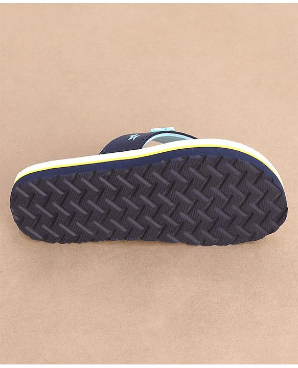 Cute Walk by Babyhug Slip On Flip Flops Dino Print - Blue