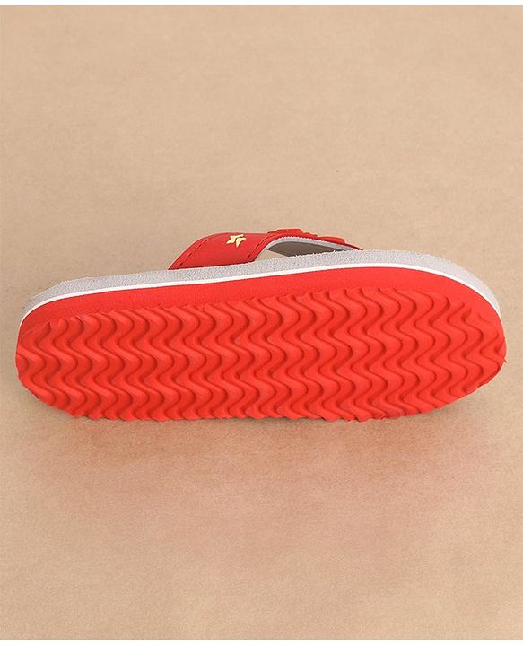 Cute Walk by Babyhug Slip On Style Anchor Graphics & Bow Applique Flip Flops - Grey