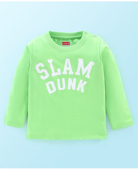 Babyhug 100% Cotton Jersey Knitted Full Sleeves T-Shirts Text Print Pack of 5 - Multicolour