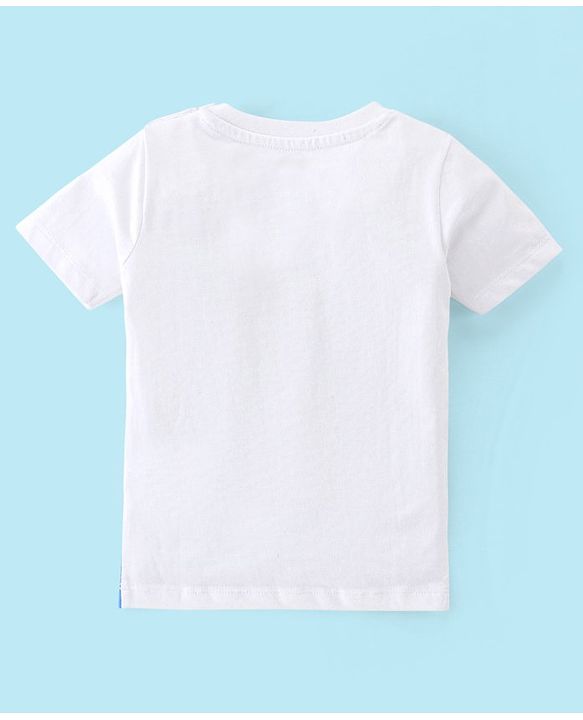 Babyhug 100% Cotton Jersey Knit Half Sleeves T-Shirts Beach Print Pack of 7 - Multicolour