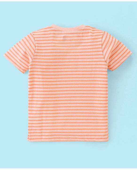 Babyhug 100% Cotton Jersey Knit Half Sleeves T-Shirts Beach Print Pack of 7 - Multicolour