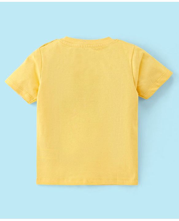 Babyhug 100% Cotton Jersey Knit Half Sleeves T-Shirts Beach Print Pack of 7 - Multicolour