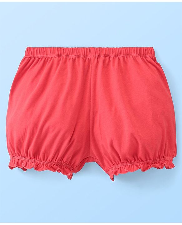 Pine Kids Cotton Anti Bacterial  Bloomers Solid & Dot Print Pack Of 3 - Pink Blue & White