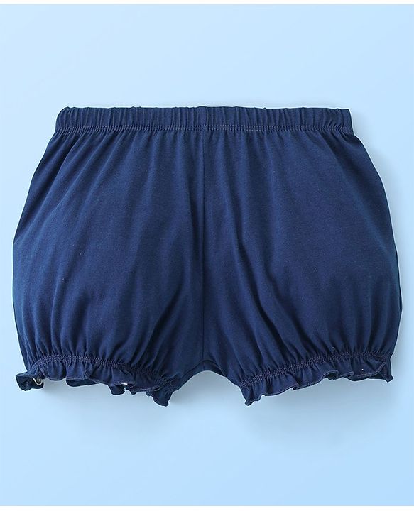 Pine Kids Cotton Anti Bacterial  Bloomers Solid & Dot Print Pack Of 3 - Pink Blue & White