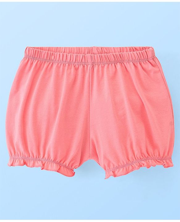 Pine Kids Cotton Anti Bacterial  Bloomers Solid & Stripes Pack Of 3 - Pink