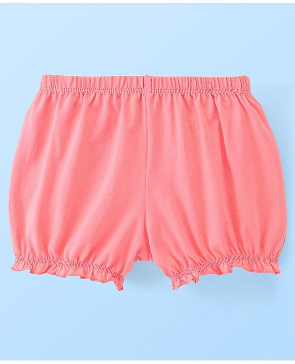 Pine Kids Cotton Anti Bacterial  Bloomers Solid & Stripes Pack Of 3 - Pink