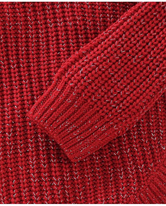 Babyhug Knit Full Sleeves Sweater Cable Knit Design - Red