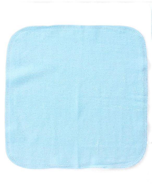 Babyhug Cotton Knit Wash Cloth Solid Colour Pack of 6 - Multicolour