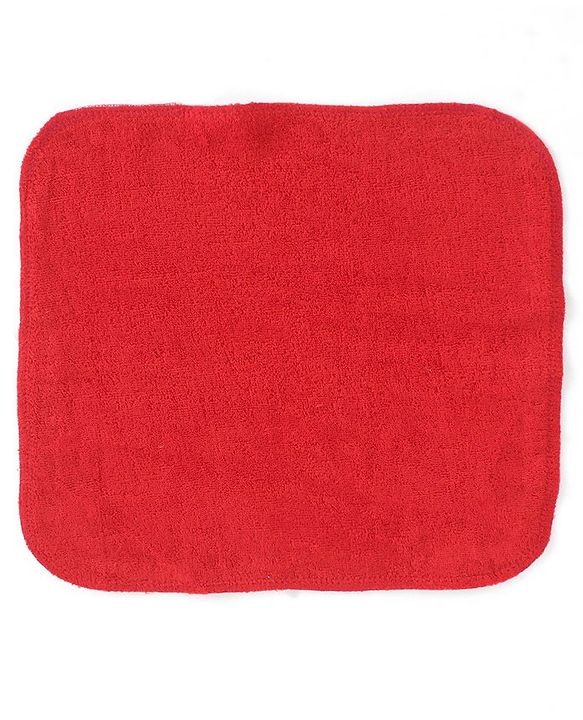 Babyhug Cotton Knit Wash Cloth Solid Colour Pack of 6 - Multicolour