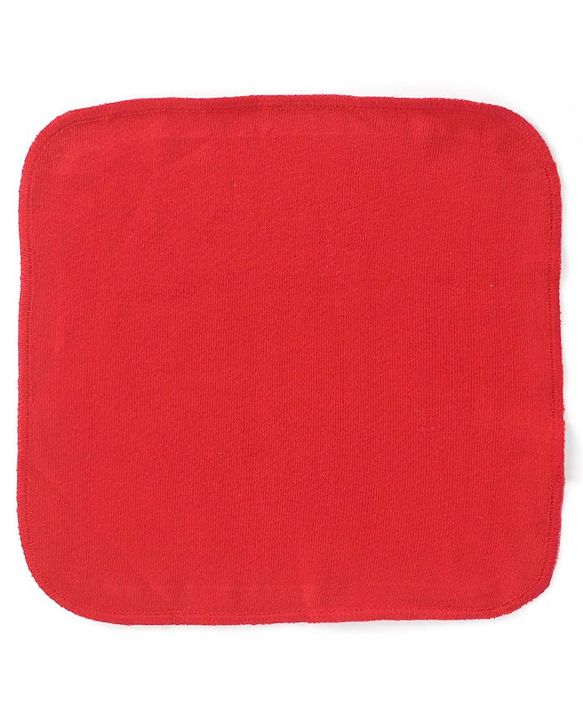 Babyhug Cotton Knit Wash Cloth Solid Colour Pack of 6 - Multicolour