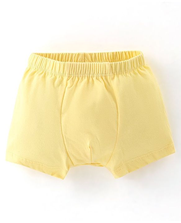 Babyhug 100% Cotton Briefs Striped & Tiger Print Pack of 3 - Blue & Yellow