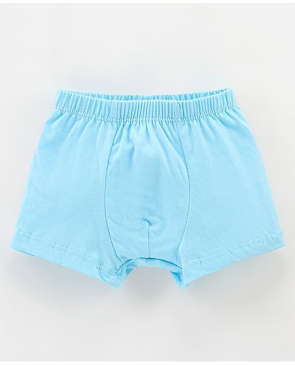Babyhug 100% Cotton Knit Briefs Stripes & Jungle Print Pack of 3 - Green & Blue