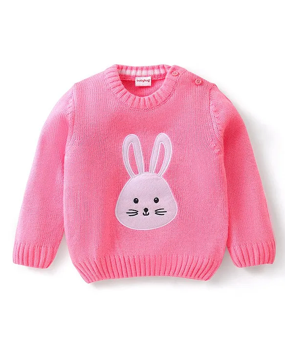 Pink bunny outlet sweater