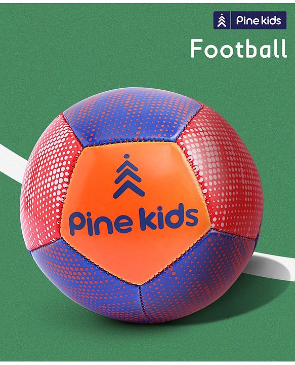 Pine Kids Junior Size -2 Football - Multi Colour | High-Quality Stitched Soccer Ball for Boys & Girls | Ideal for Training, Match Play & Practice
