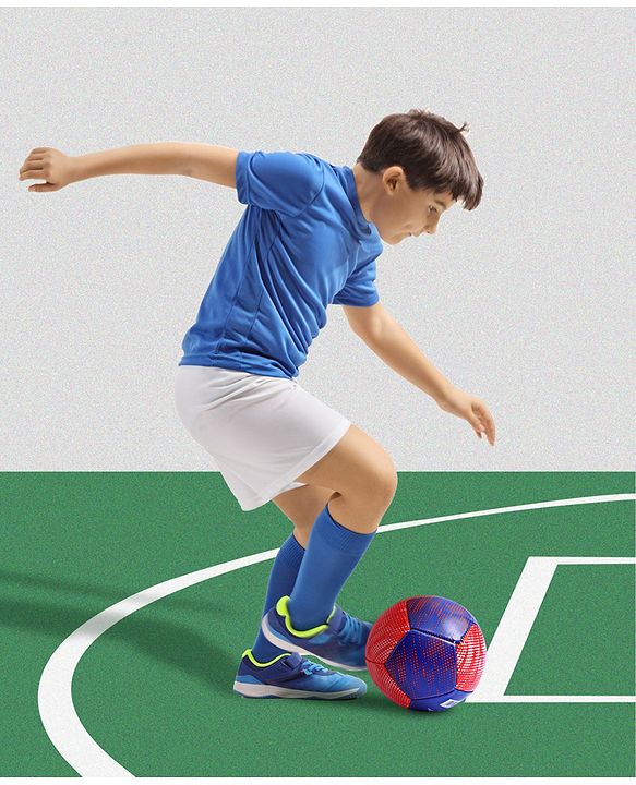 Pine Kids Junior Size -2 Football - Multi Colour | High-Quality Stitched Soccer Ball for Boys & Girls | Ideal for Training, Match Play & Practice