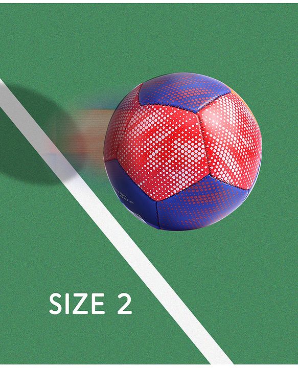Pine Kids Junior Size -2 Football - Multi Colour | High-Quality Stitched Soccer Ball for Boys & Girls | Ideal for Training, Match Play & Practice