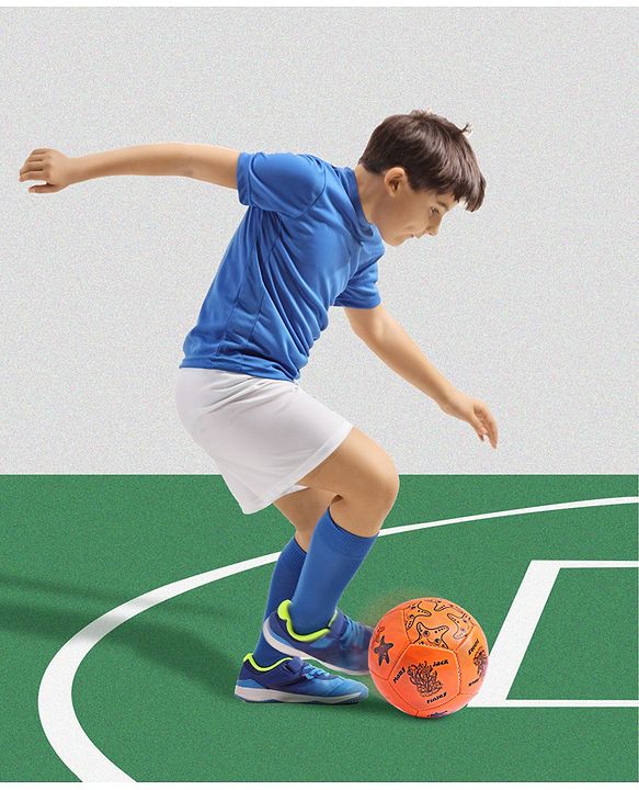 Pine Kids Junior Size - 2 Football - Orange | Durable | High-Quality Stitched Soccer Ball for Boys & Girls | Ideal for Training, Match Play & Practice