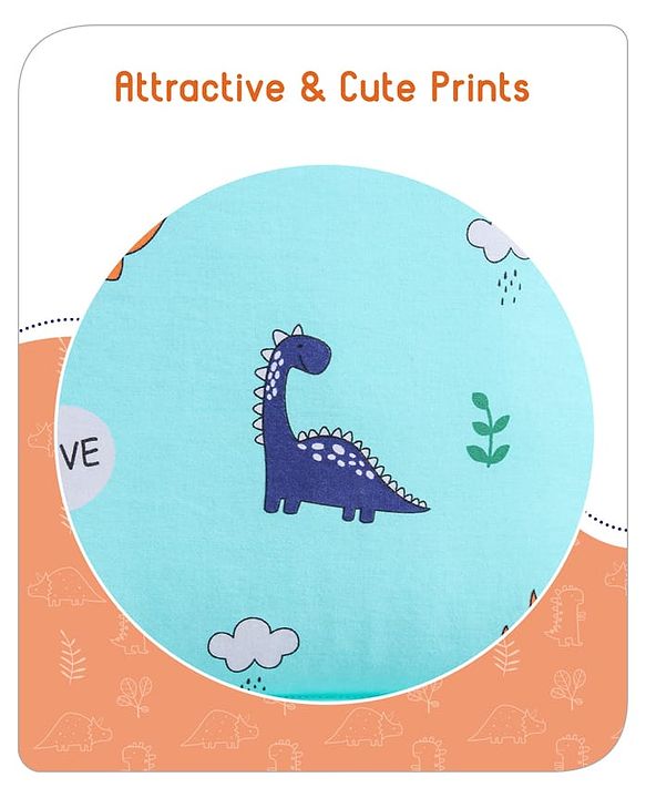Babyhug Cotton Sleeping Bag Duck Print- Blue