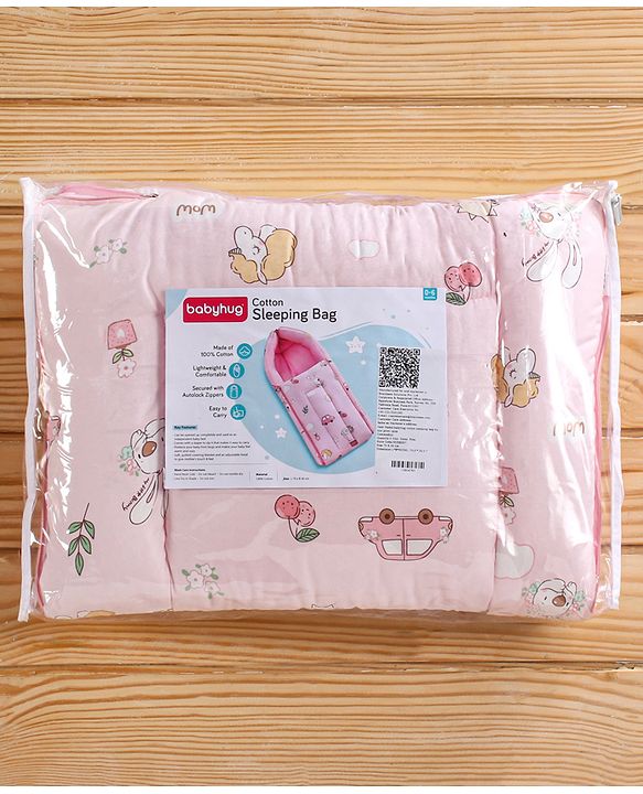 Babyhug Cotton Sleeping Bag Duck Print- Blue