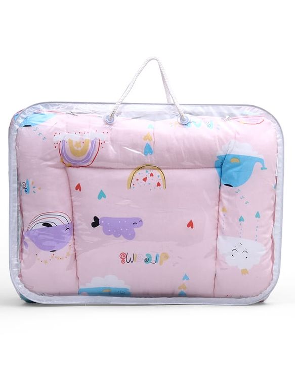 Babyhug Cotton Sleeping Bag Duck Print- Blue
