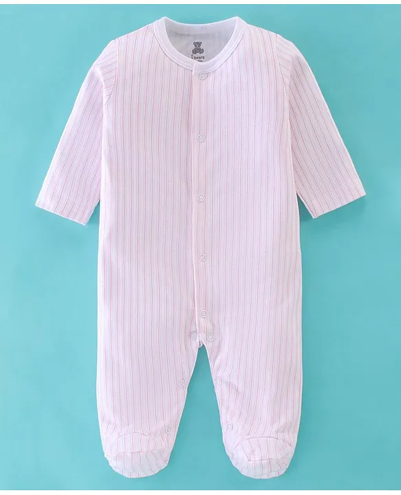 Newborn Cotton Striped Rompers Set For Baby Girls And Boys /0 3