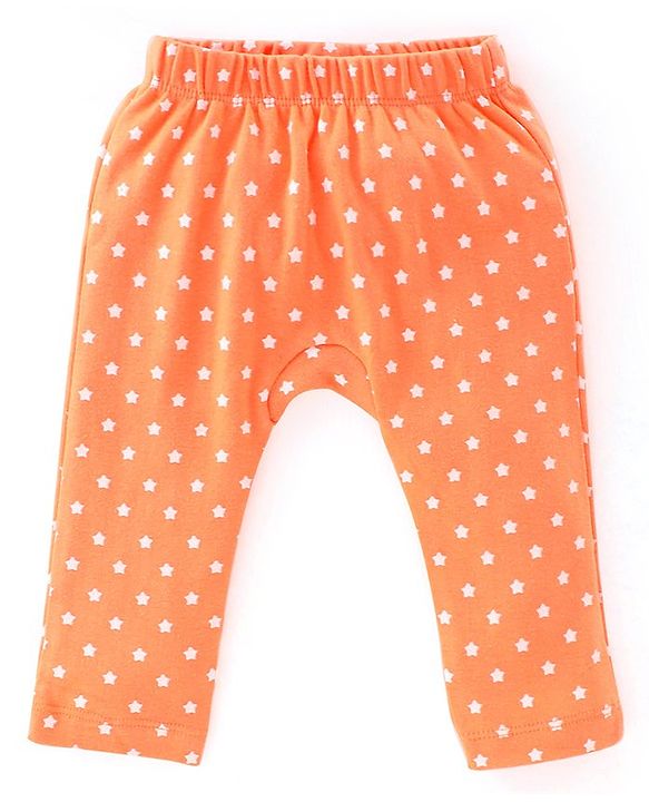 Babyhug Interlock Cotton Knit Full Length Diaper Pants Space Shuttle Print Pack of 3 - Navy Turquoise & Orange