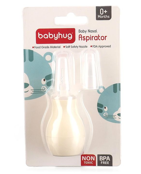Babyhug Silicone Nasal Aspirator - Beige
