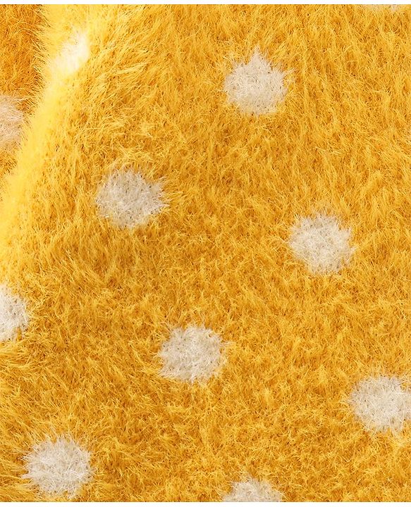 Babyhug Knit Full Sleeves Pullover Polka Dots Design - Yellow