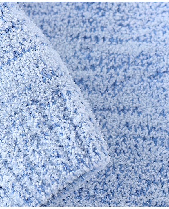Babyhug Knit Full Sleeves Solid Sweater - Blue