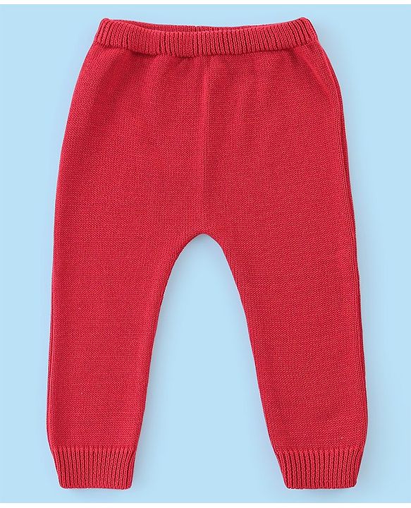 Babyhug Organic Cotton Full Sleeves Sweater Set with Cap Cherry Design - Off White & Red