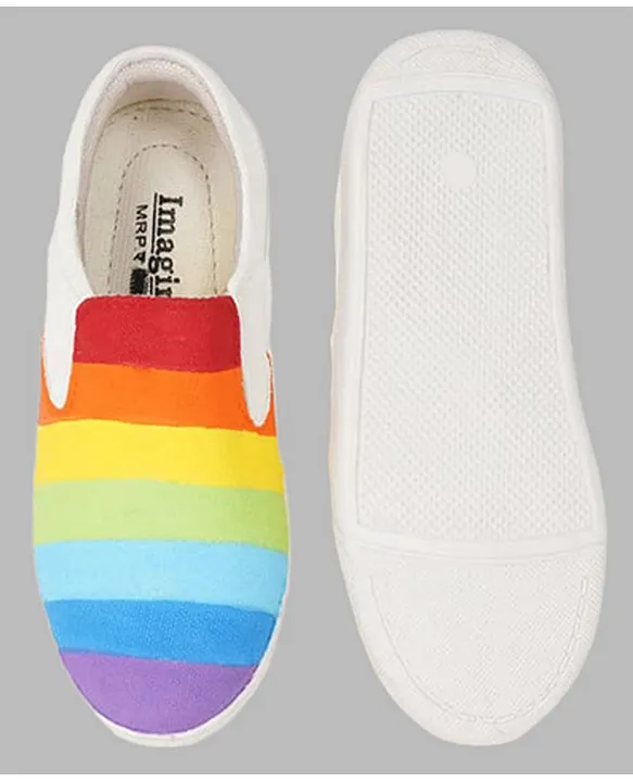 Rainbow colour shoes online