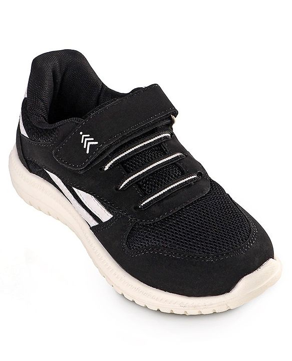 Pine Kids Velcro Closure  Sneakers - Black