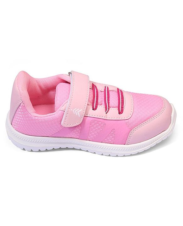 Pine Kids Textured Velcro Closure Sneakers - Pink