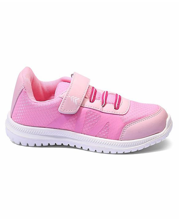 Pine Kids Textured Velcro Closure Sneakers - Pink