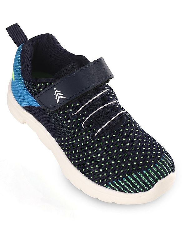 Pine Kids Lace Detailing Velcro Closure Sneakers - Blue