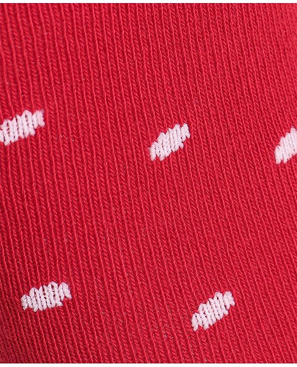 Cutewalk by Babyhug Non Terry Footed Anti Bacterial Polka Dot Design Tights  - Red