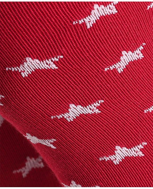 Cutewalk by Babyhug Non Terry Footed Anti Bacterial Star Design Tights  - Pink