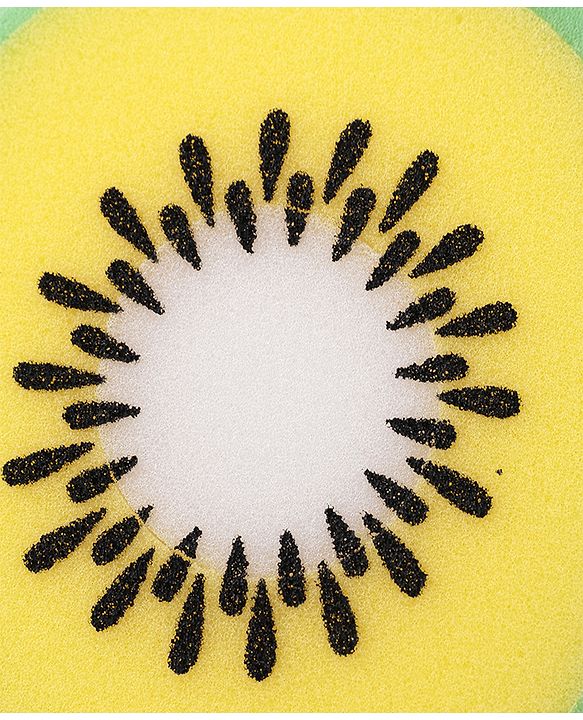 Kiwi Shaped Bath Sponge - Green & Yellow