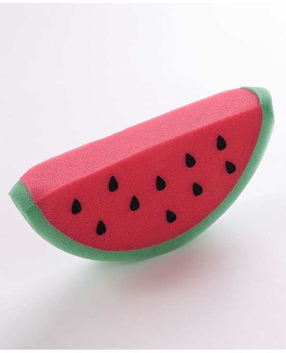 Watermelon Shaped Bath Sponge- Red