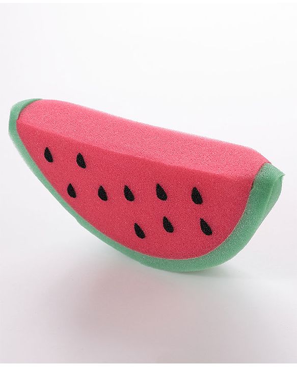 Watermelon Shaped Bath Sponge- Red