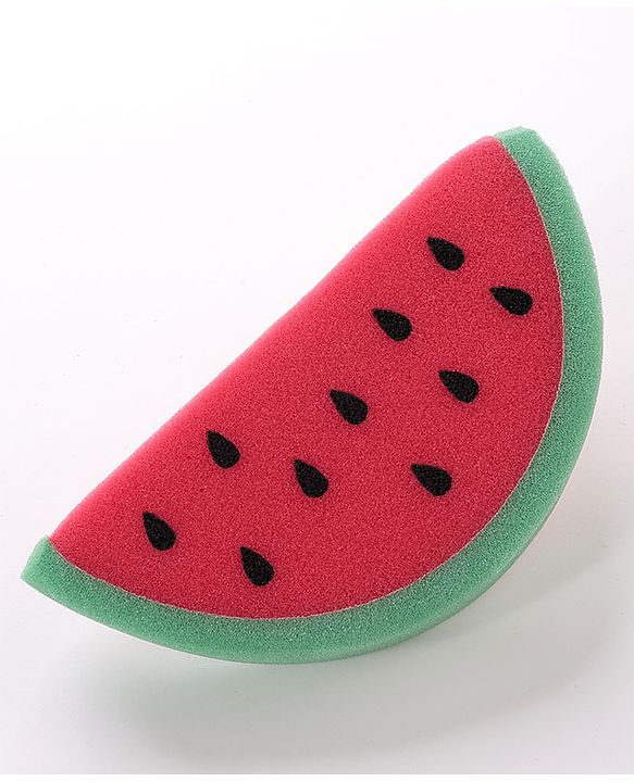 Watermelon Shaped Bath Sponge- Red