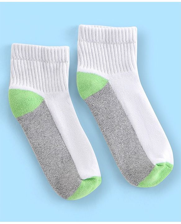 Pine Kids Cotton Elastane Ankle Length Silvadur Antimicrobial Socks  Pack of 3 (Colour & Design May Vary)