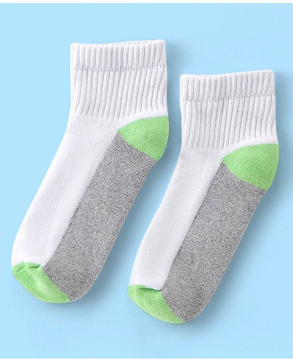 Pine Kids Cotton Elastane Ankle Length Silvadur Antimicrobial Socks  Pack of 3 (Colour & Design May Vary)