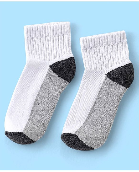 Pine Kids Cotton Elastane Ankle Length Silvadur Antimicrobial Socks  Pack of 3 (Colour & Design May Vary)
