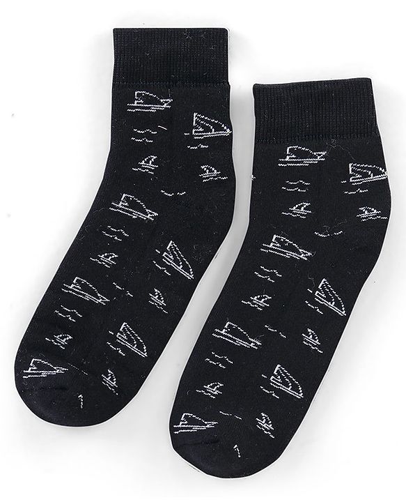 Pine Kids Cotton Blend Ankle Length Socks Striped Pack of 3 (Colour May Vary)