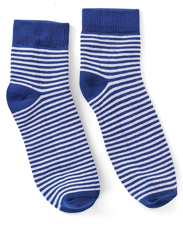 Pine Kids Cotton Blend Ankle Length Socks Striped Pack of 3 (Colour May Vary)