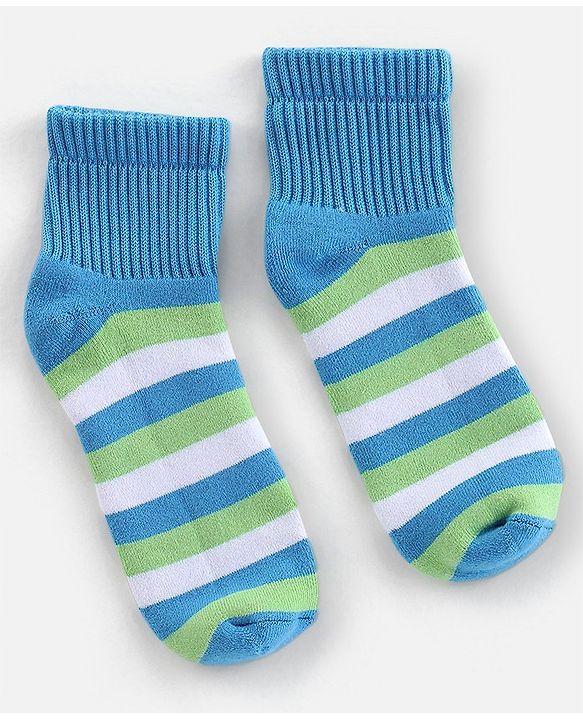 Pine Kids Cotton Elastane Ankle Length Silvadur Antimicrobial Socks  Pack of 3 (Colour & Design May Vary)
