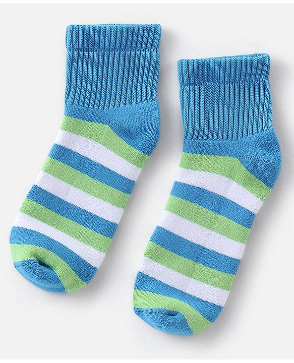 Pine Kids Cotton Elastane Ankle Length Silvadur Antimicrobial Socks  Pack of 3 (Colour & Design May Vary)