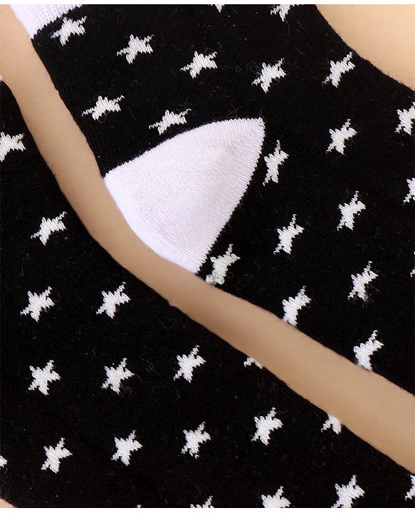 Pine Kids Cotton Ankle Length Socks With Silvadur Antimicrobial Finish Stripes & Stars Design Pack Of 2 (Color May Vary)