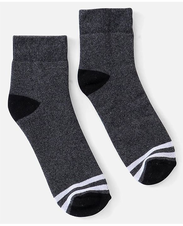 Pine Kids Cotton Ankle Length Socks With Silvadur Antimicrobial Finish Solid Colors Pack Of 3 (Color May Vary)